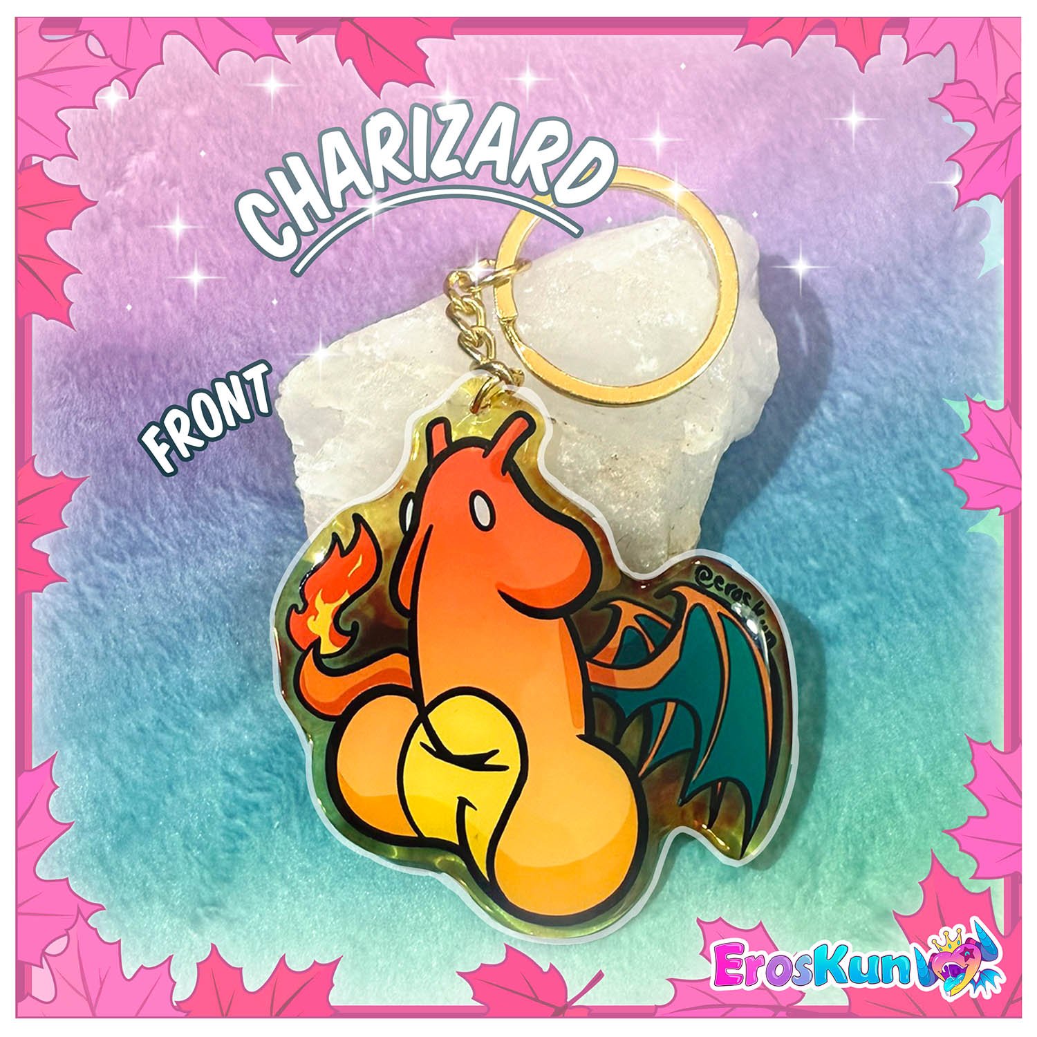 fire dragon keychain ErosKun