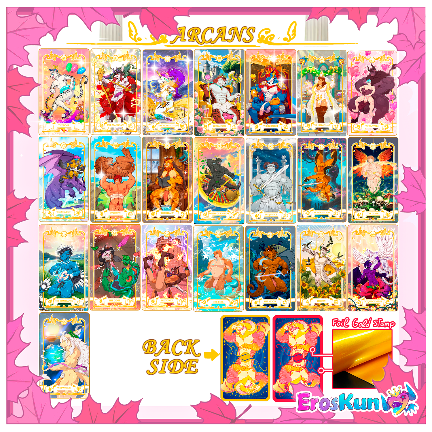 tarot deck with box and qr code eroskun shop